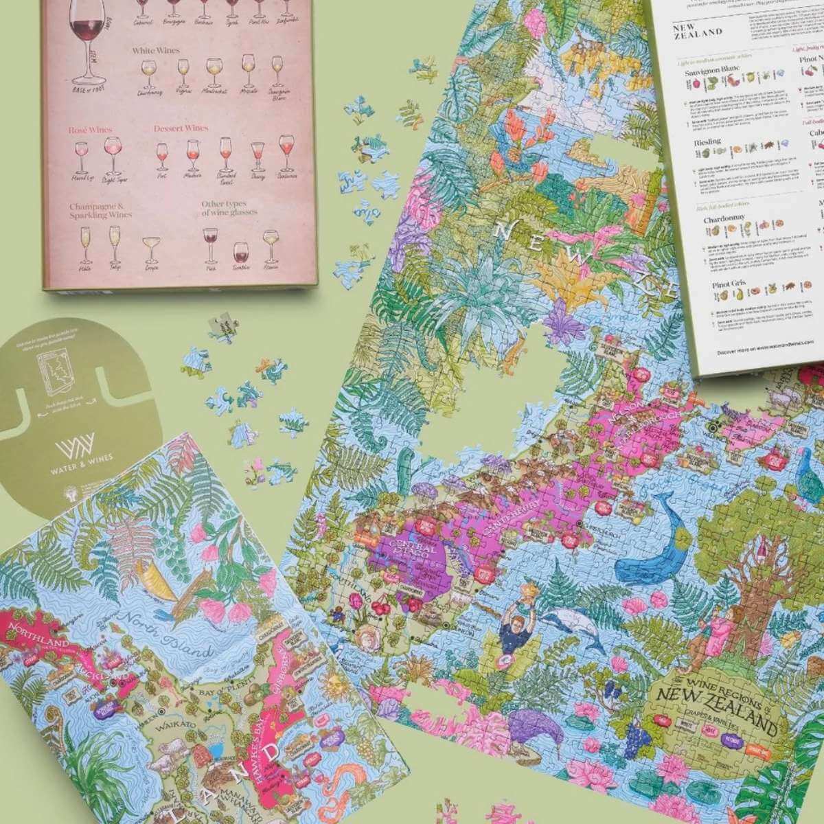 New Zealand Wine Puzzle – 1000 Pieces - Funky Gifts NZ