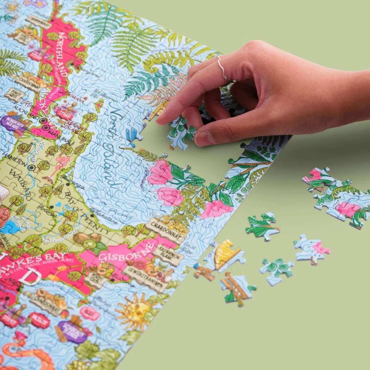 New Zealand Wine Puzzle – 1000 Pieces - Funky Gifts NZ