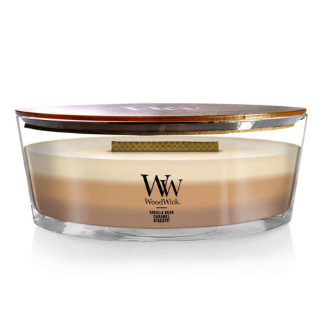 Ellipse WoodWick Scented Soy Candle - Cafe Sweets - Funky Gifts NZ