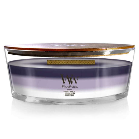 Ellipse WoodWick Scented Soy Candle - Evening Luxe - Funky Gifts NZ