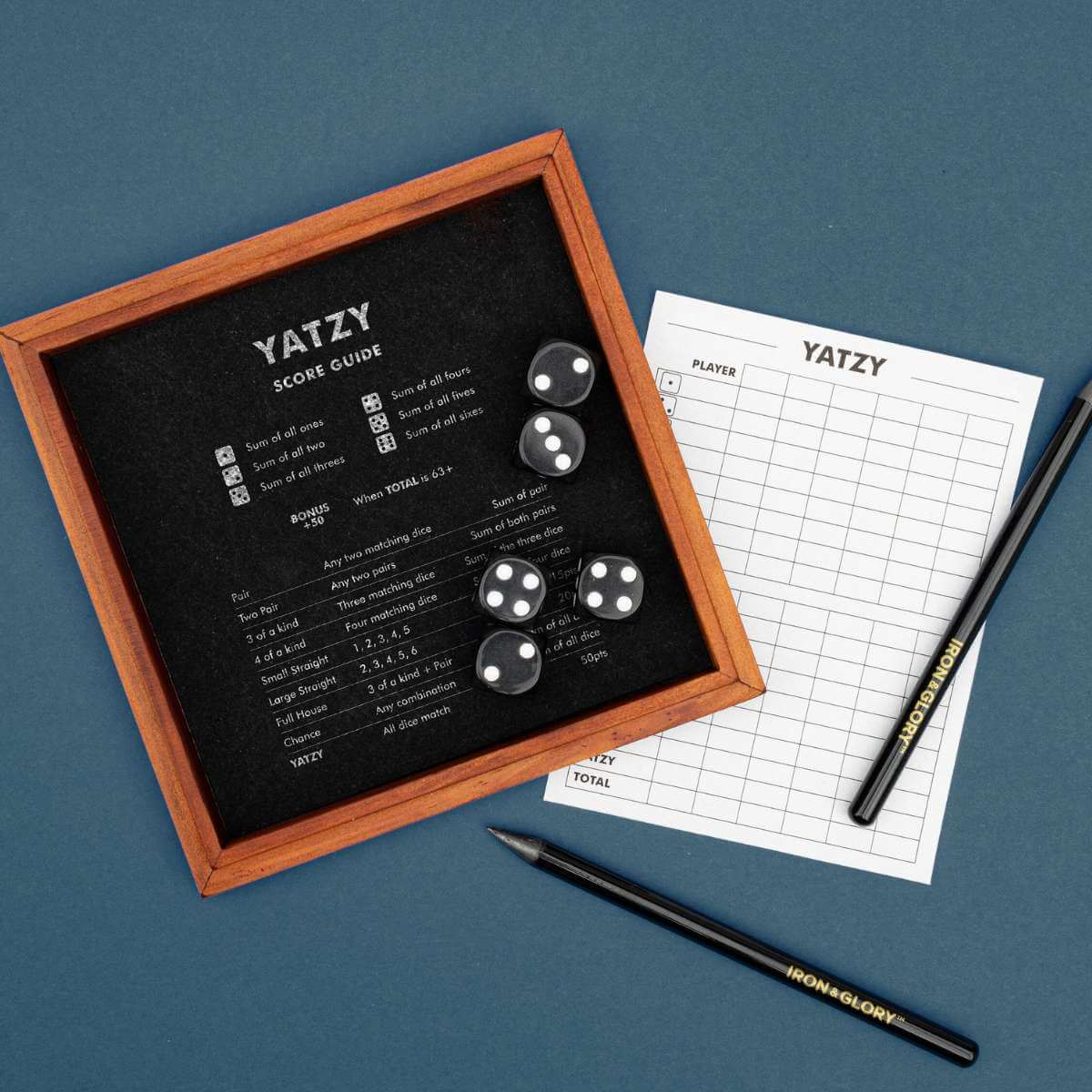 Deluxe Wooden Yatzy Game - Funky Gifts NZ