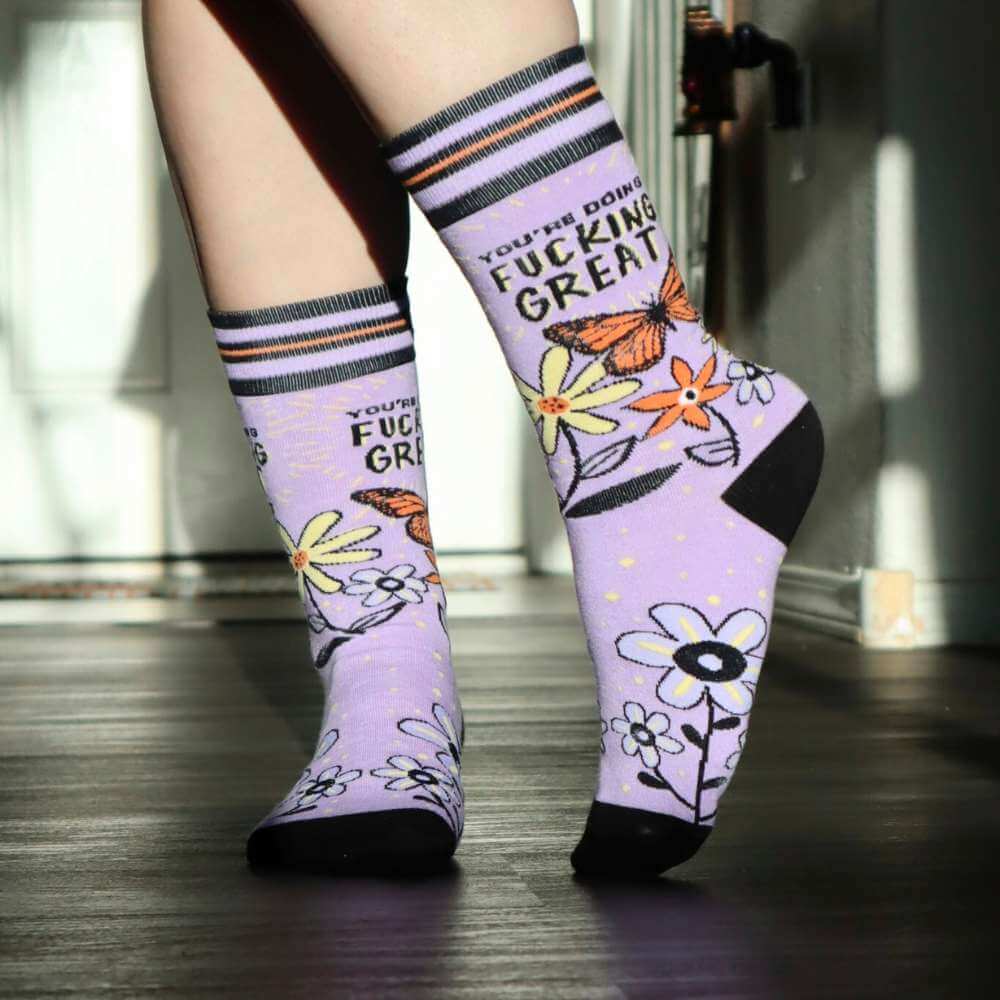 You're Doing Fucking Great Women's Socks - Funky Gifts NZ