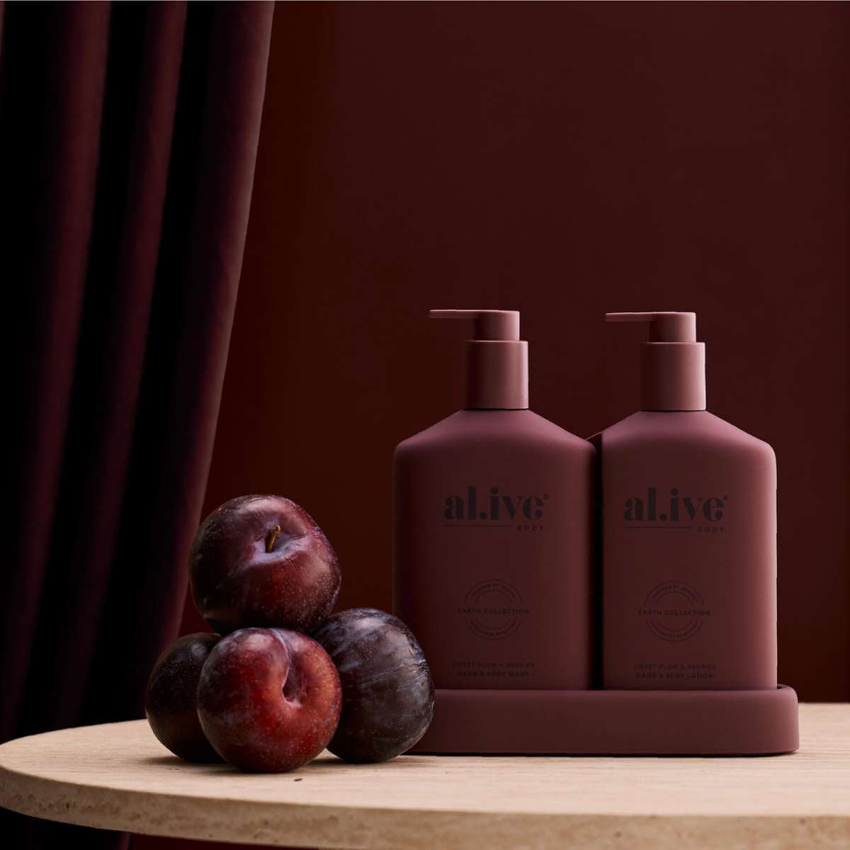 Al.ive Body Transformative Wash & Lotion Duo Pack - Sweet Plum & Berries - Funky Gifts NZ
