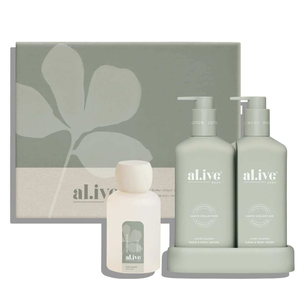 Al.ive Body Home Ritual Set - Ivory Bloom - Funky Gifts NZ
