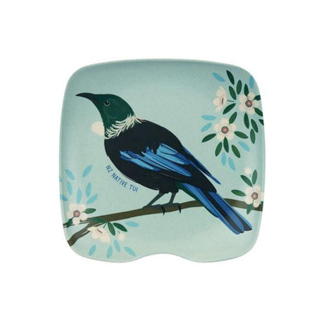 Bamboo Spoon Rest - Native Tui - Funky Gifts NZ