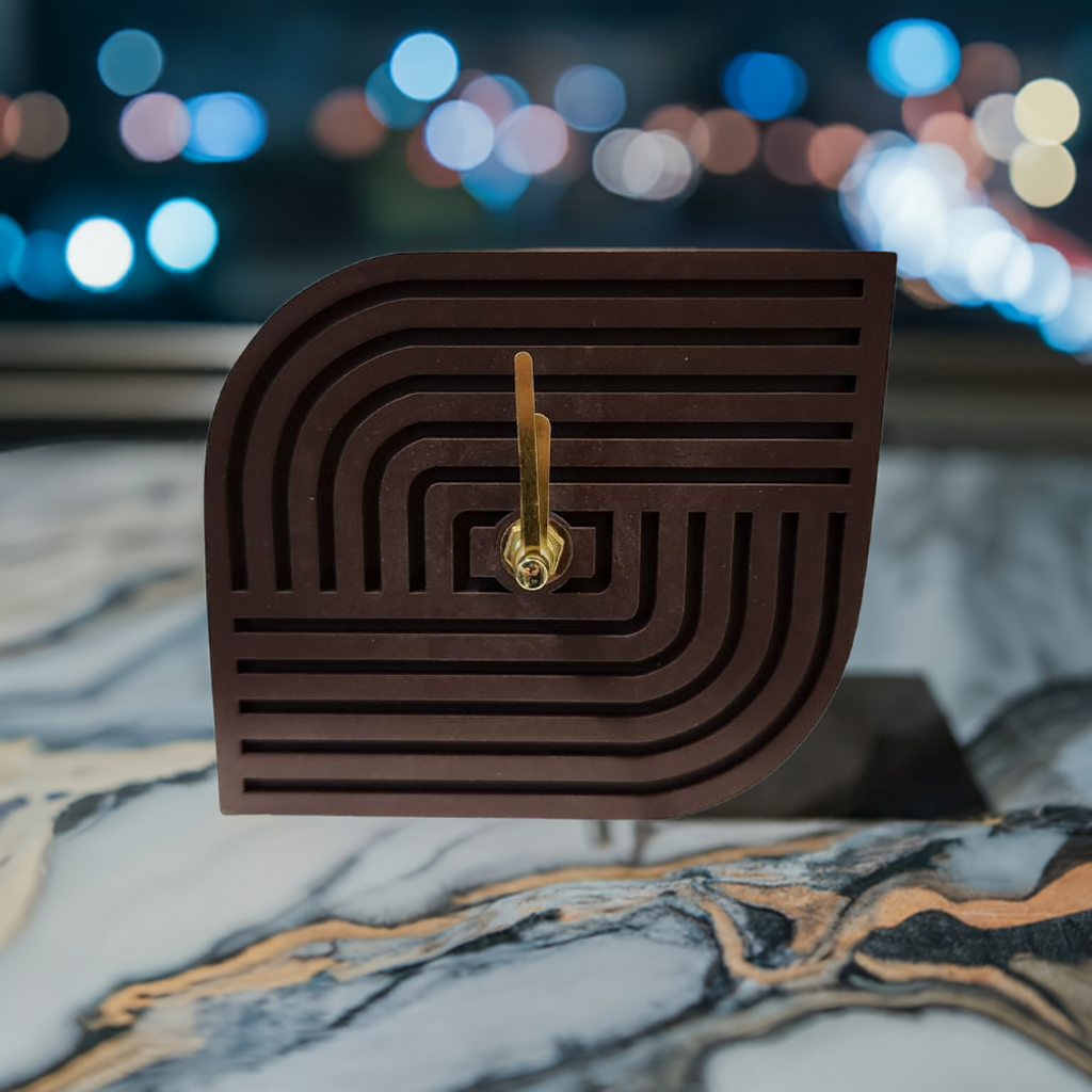 Abstract Table Clock - Funky Gifts NZ