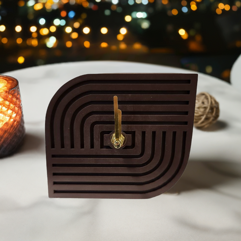 Abstract Table Clock - Funky Gifts NZ