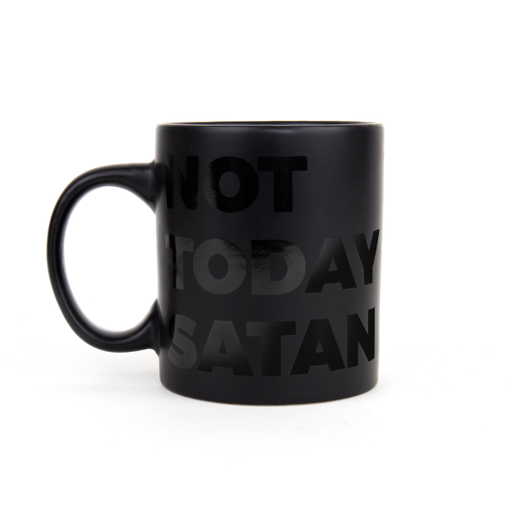 Not Today Satan Novelty Mug - Funky Gifts NZ