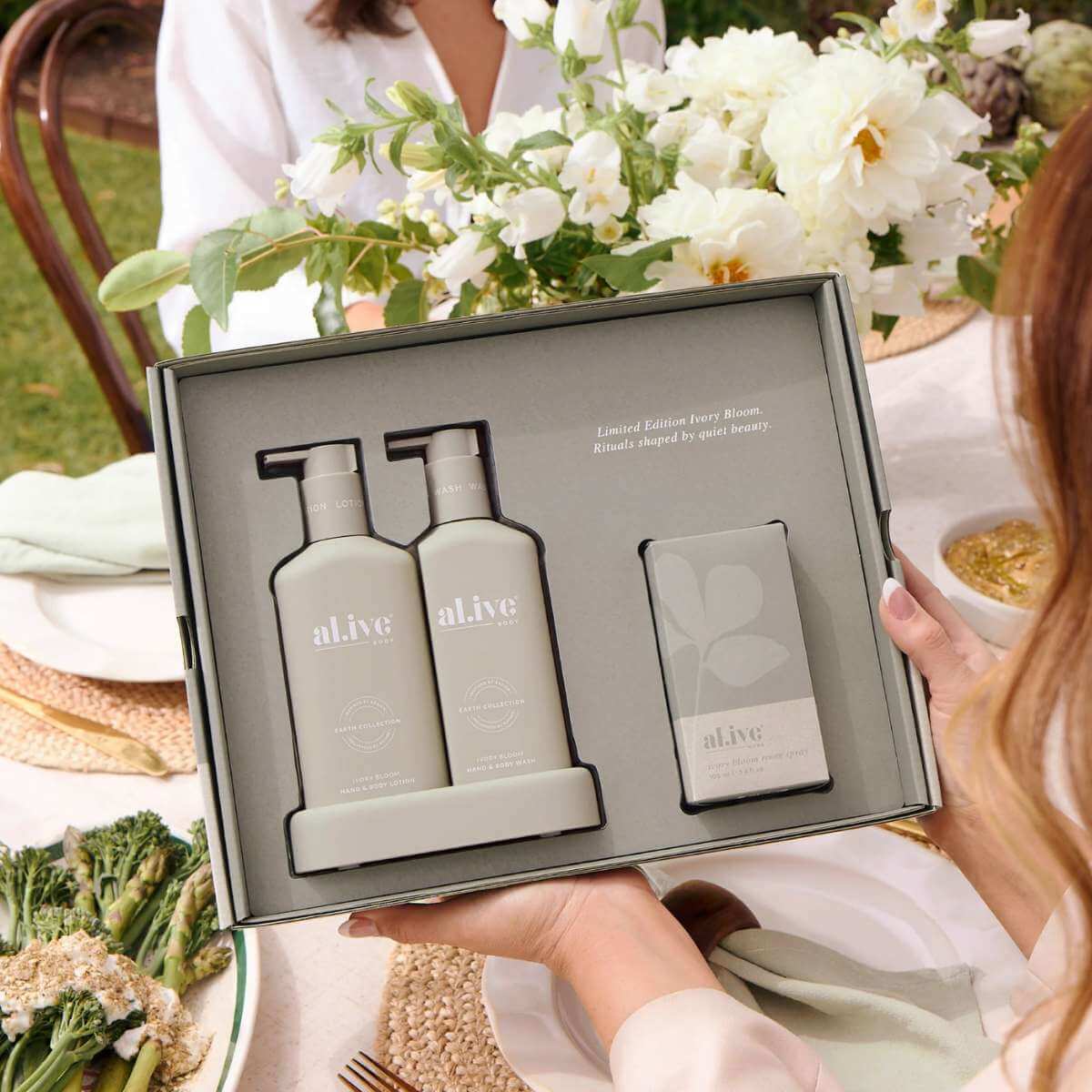 Al.ive Body Home Ritual Set - Ivory Bloom - Funky Gifts NZ