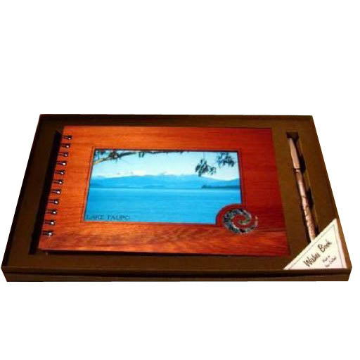 Wooden Album - Koru with 6x4 photo - Funky Gifts NZ