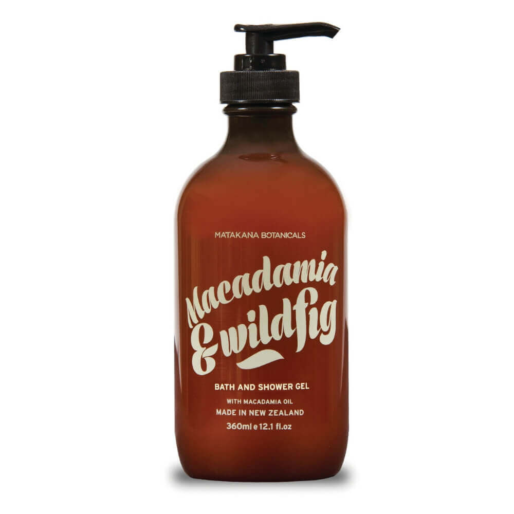 MATAKANA BOTANICALS - MACADAMIA & WILDFIG - Bath & Shower Gel - Funky Gifts NZ