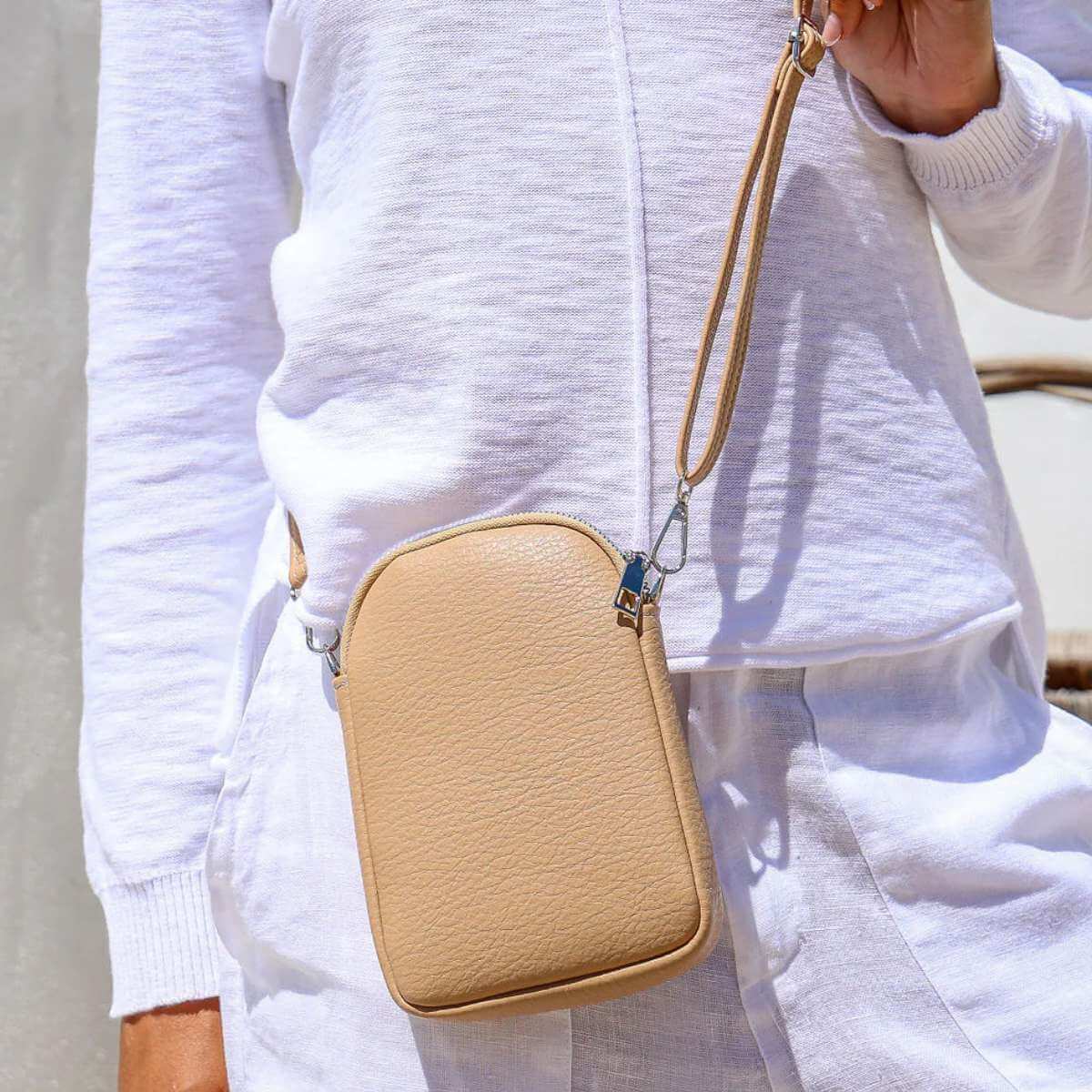 Mini Crossbody - Camel - Funky Gifts NZ