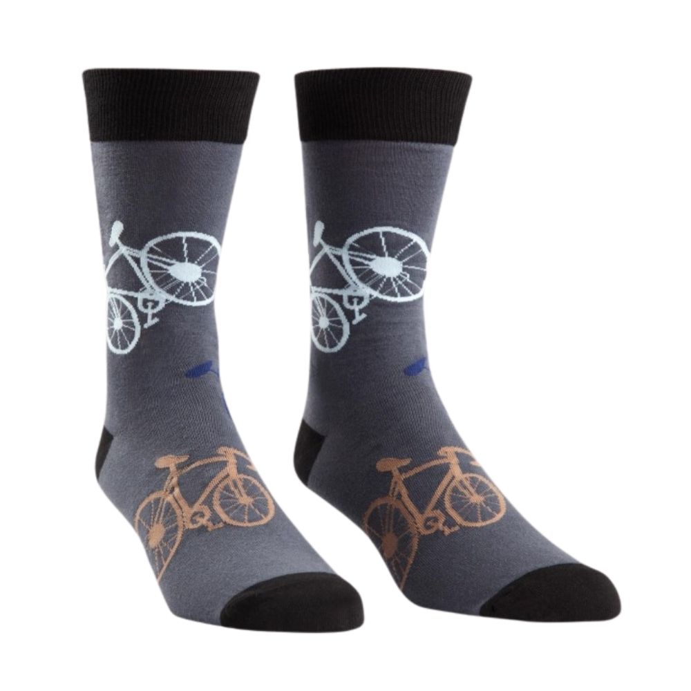 Sock It To Me - Men's Crew Socks - Large Bikes - Funky Gifts NZ