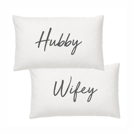 Hubby & Wifey Pillowcase Set - Funky Gifts NZ