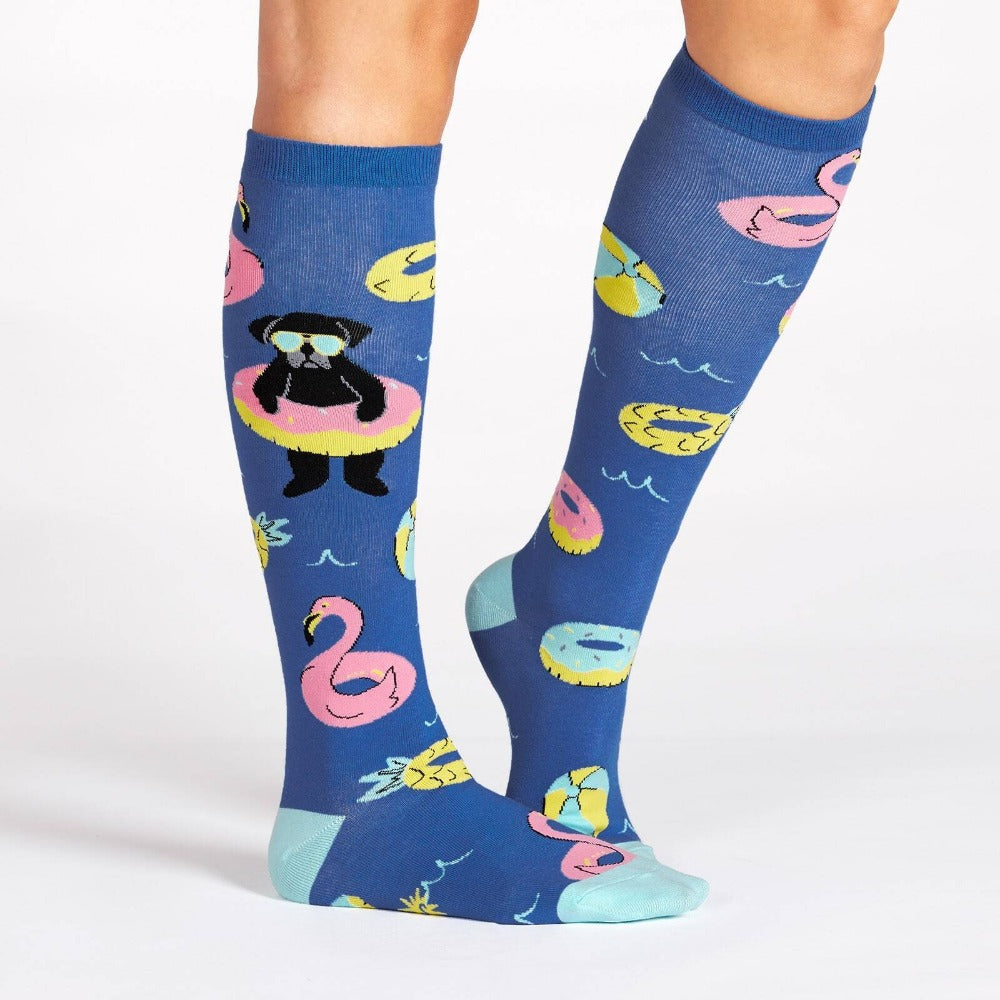 Sock It To Me - Knee High Socks - Summer Puggin' - Funky Gifts NZ