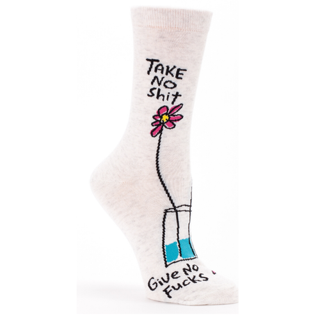 Women's Socks– Take No Sh*t - Blue Q - Funky Gifts NZ