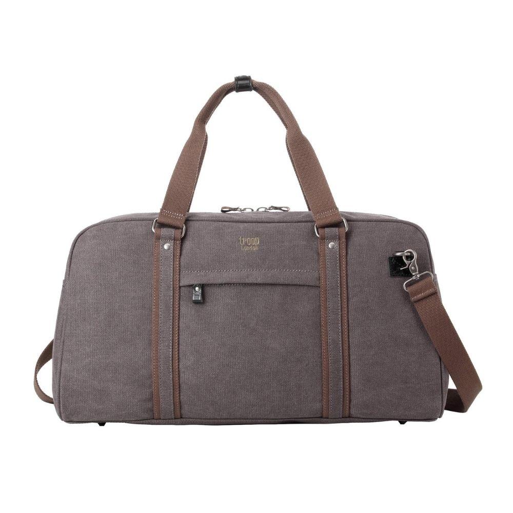 Troop Explorer Hold All Travel Duffel Bag - Black with Khaki Trim TRP0389 - Funky Gifts NZ