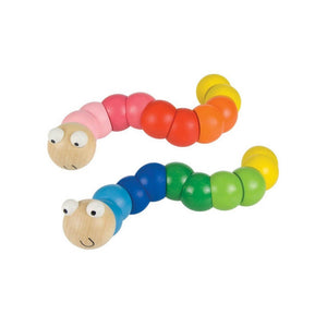 Wooden Jointed Worm - Funky Gifts NZ