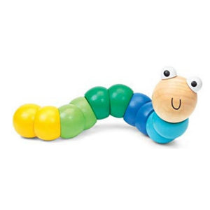 Wooden Jointed Worm - Funky Gifts NZ