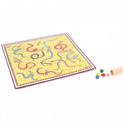 Retro Snakes and Ladders Board Game - Funky Gifts NZ