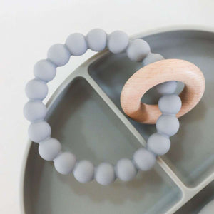 Splosh Silicone Baby Teether Grey - Funky Gifts NZ