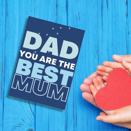 Greeting Card - Dad Best Mum - Funky Gifts NZ