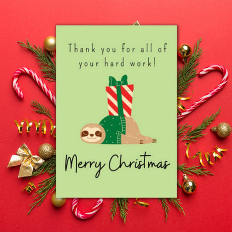 Christmas Greeting Card - Hard Work - Funky Gifts NZ