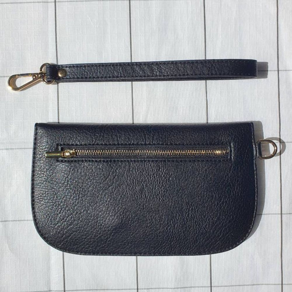 Hello Friday - Millie Clutch Wallet - Black - Funky Gifts NZ