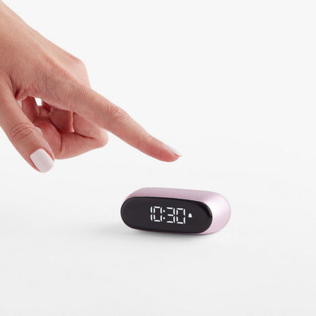 Lexon Minut Alarm Clock Light Pink - Funky Gifts NZ