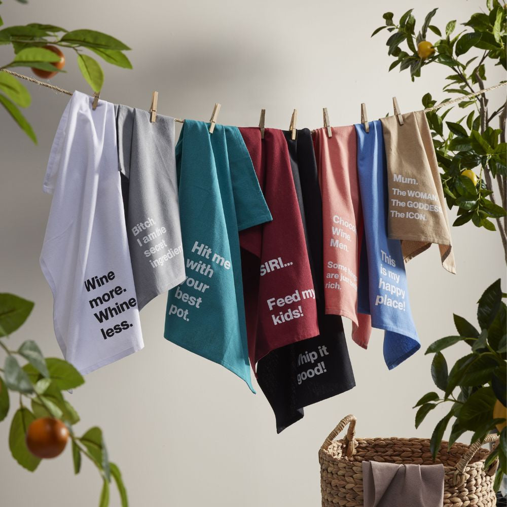 Funny Slogan - Tea Towel - Funky Gifts NZ