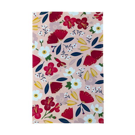 NZ Tea Towel - Aotearoa Bloom - Funky Gifts NZ