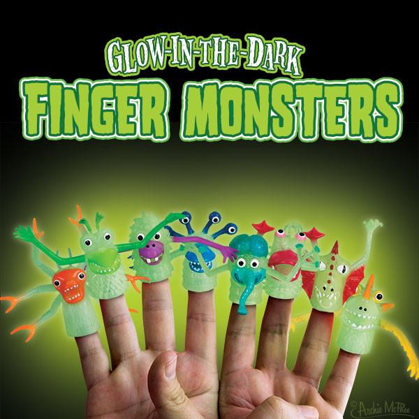 Deluxe Finger Monster - Glow in the Dark - Funky Gifts NZ