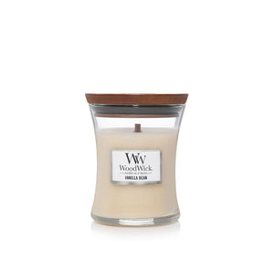 Small WoodWick Scented Soy Candle - Vanilla Bean - Funky Gifts NZ