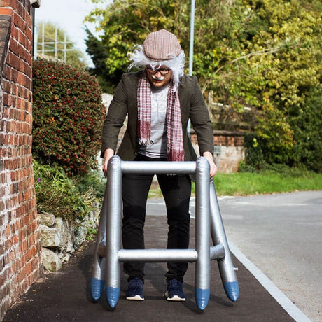 old man with zimmer frame