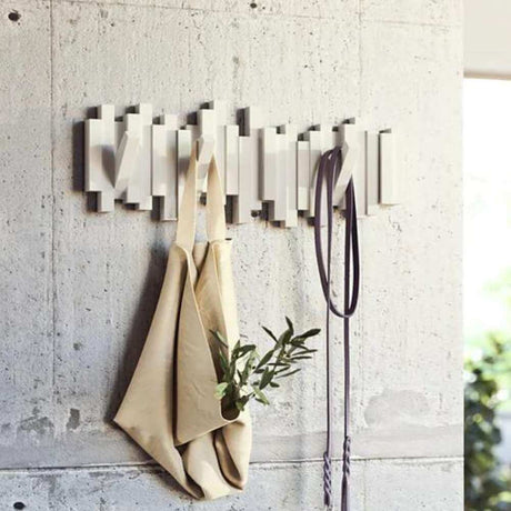 Umbra Sticks Hooks on Wall with bag and rope