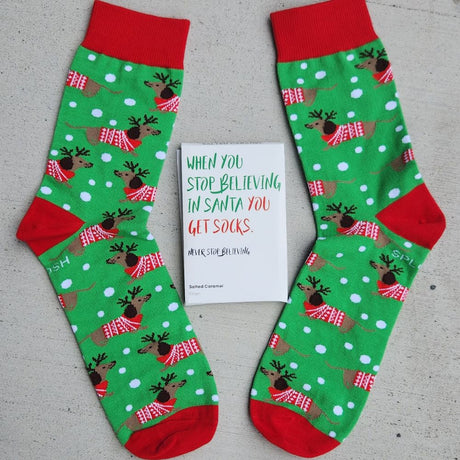 Christmas Dashound Socks with Christmas chocolate