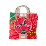 Bright Botanical Pink Pohutukawa Shopping Bag - Funky Gifts NZ