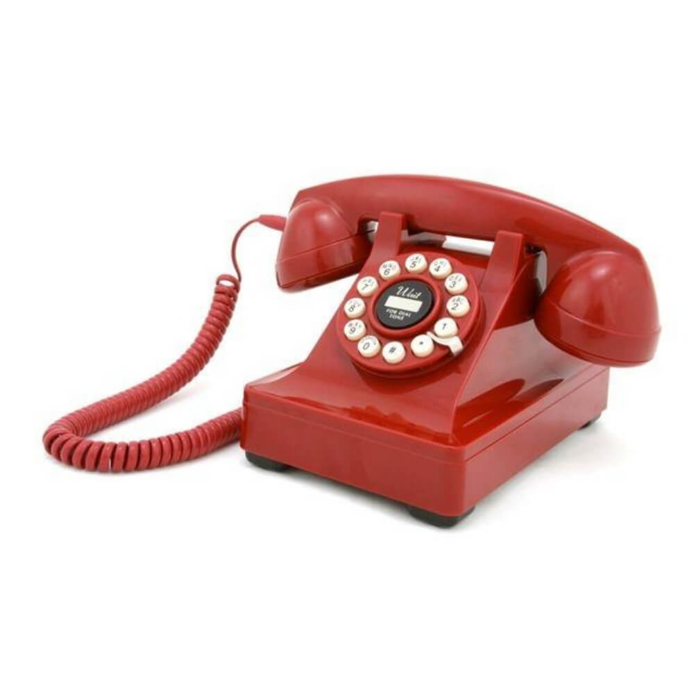 Retro 1950's Red Desk Phone - Funky Gifts NZ