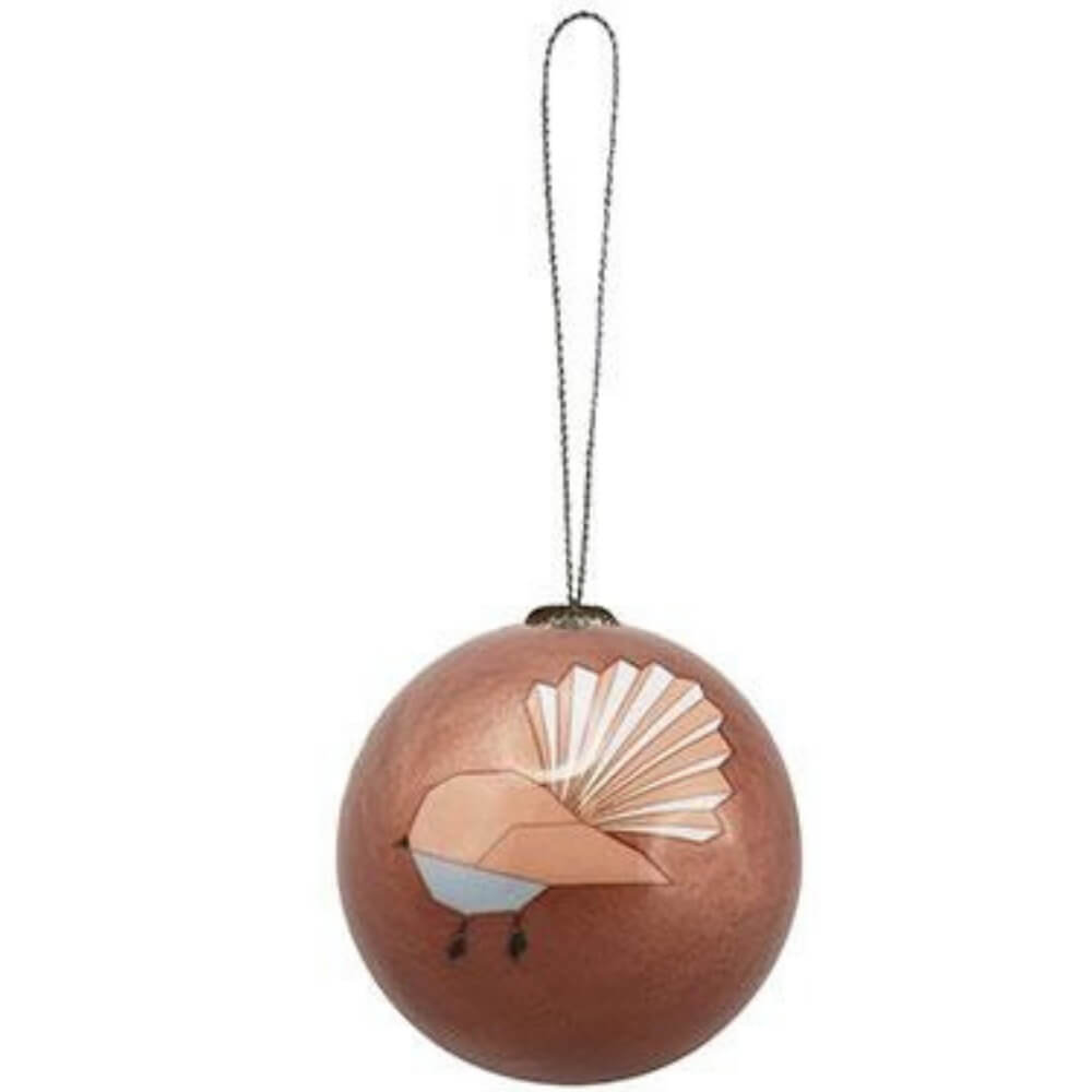 Xmas Ball Geo Fantail Hanging Decoration - Funky Gifts NZ