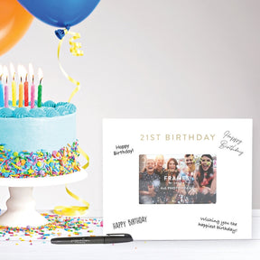 Signature Frame - 21st Birthday - Funky Gifts NZ