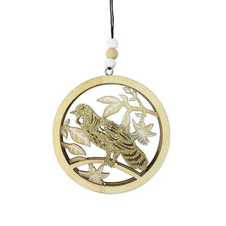 Decoration Woodcut Tui - Funky Gifts NZ