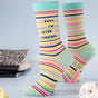 Women's Socks – Shhh... I'm Over-Thinking - Blue Q - Funky Gifts NZ