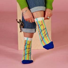 Women's Socks - I'm Fucking Hilarious - Blue Q - Funky Gifts NZ