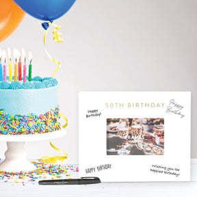 Signature Frame - 50th Birthday - Funky Gifts NZ