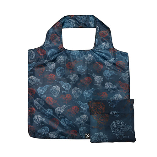 Fold Out Bag Kiwi Canvas - Funky Gifts NZ