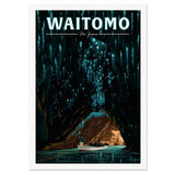 A4 Travel Poster - Waitomo Caves - Funky Gifts NZ