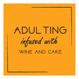 Ceramic Coaster - Adulting - Funky Gifts NZ