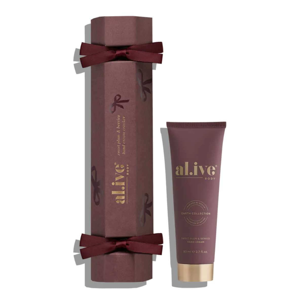 Al.ive Body Hand Cream Cracker - Sweet Plum & Berries - Funky Gifts NZ
