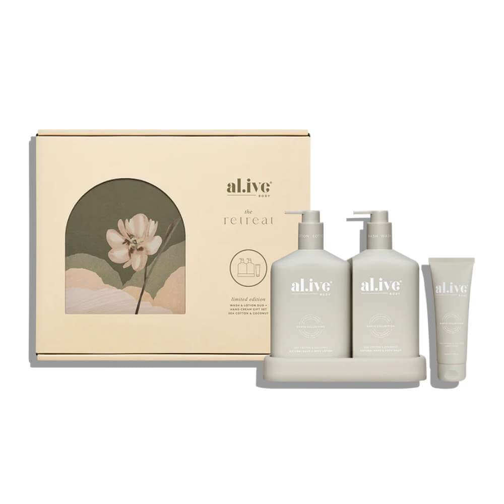 Al.ive Wash & Lotion Duo + Hand Cream Gift Set - Funky Gifts NZ