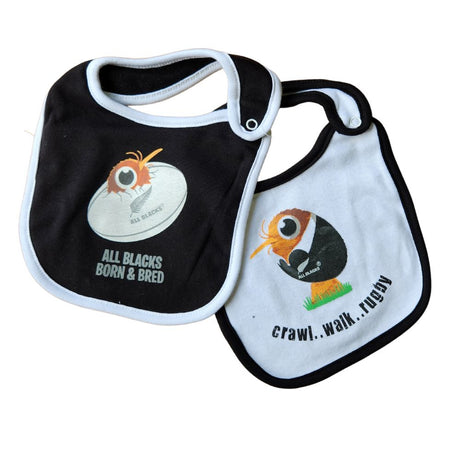 All Blacks Kiwi Bib Set of 2 - Funky Gifts NZ